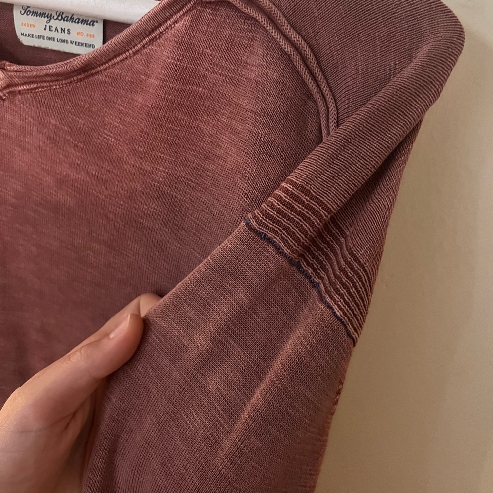 Men's Rust Long Sleeve Shirt - Picture 4 of 5